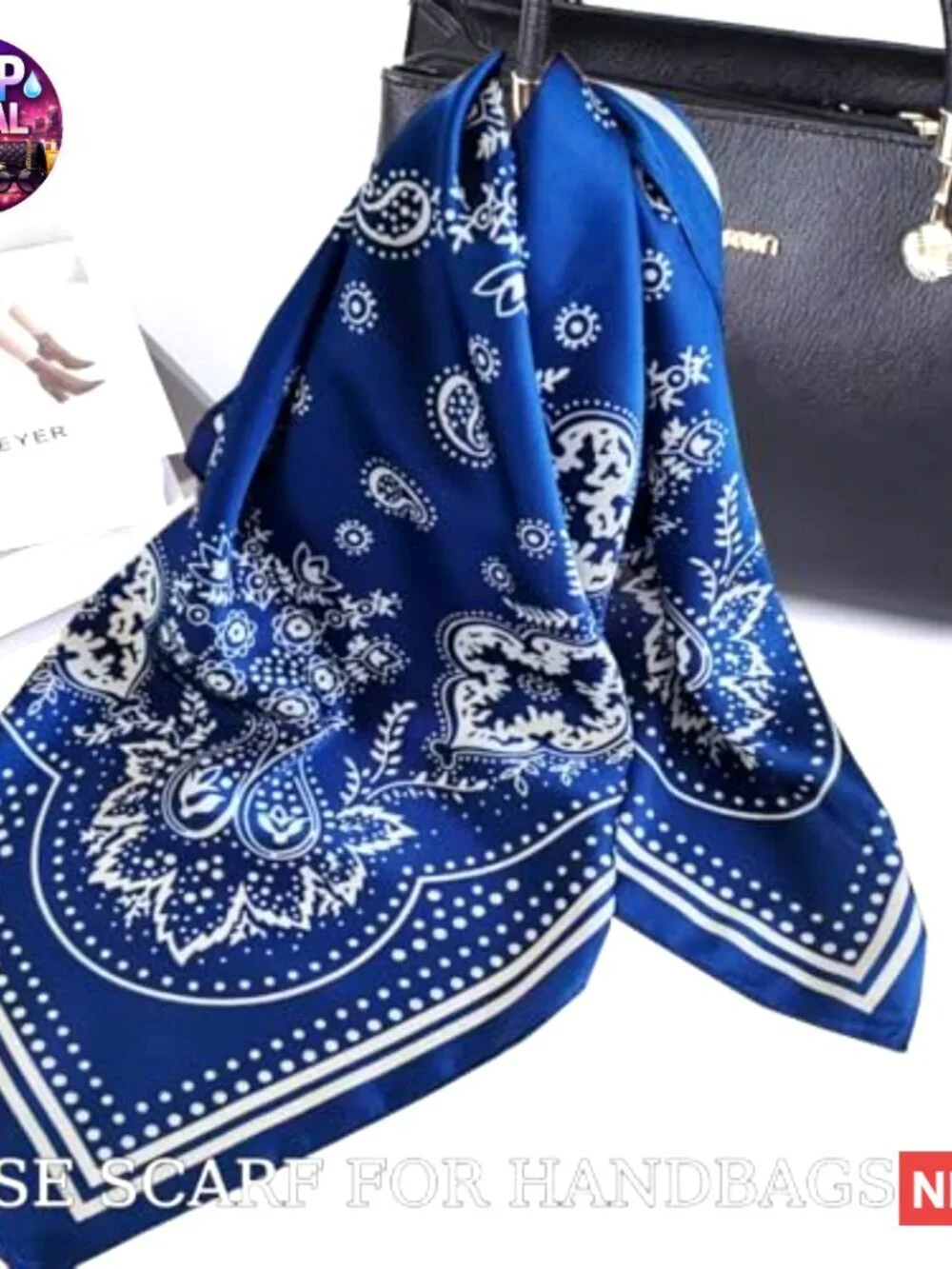 Silk Feeling 100% Polyester Satin Hair Scarf 27